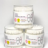마미앤유 원형 투웨이코스메틱 면봉 ( 160p ) x 3통 /국내 위생허가 제조업체 생산