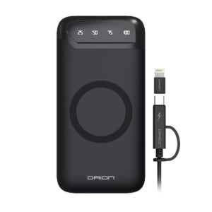 DRION 10000mAh 휴대용 슬림 무선 충전 보조배터리 5핀 C타입 라이트닝 8핀