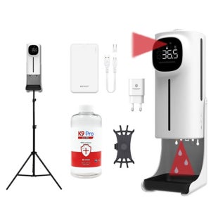 K9PRO Plus 손소독기 자동센서 온도측정기 비접촉 풀세트 무선 온도체크 2021년형