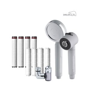 대림바스 디클린 샤워기 와이드형(무광그레이)+주방헤드(무광그레이)+리필필터+워터탭 SET