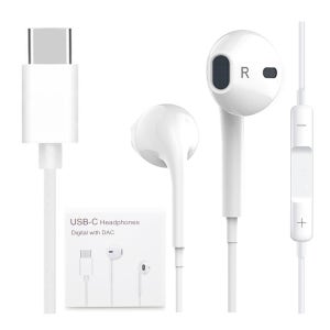 퓨어사운드 C타입 이어폰 아이패드 갤럭시 호환 DAC 헤드폰 통화 스테레오 마이크