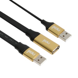 USB 2.0 연장 케이블 AM AF 리피터 플랫 케이블 15m, 1개