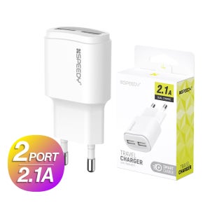스피디 2.1A USB 듀얼포트 가정용 2포트 충전기