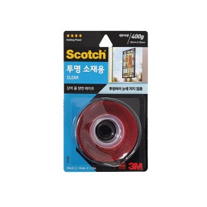 3M 스카치 DIY 강력 투명 폼 양면 테이프 CL120