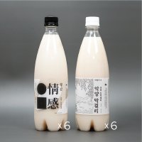 악양막걸리 6병 정감막걸리 6병 750ml 총 12병