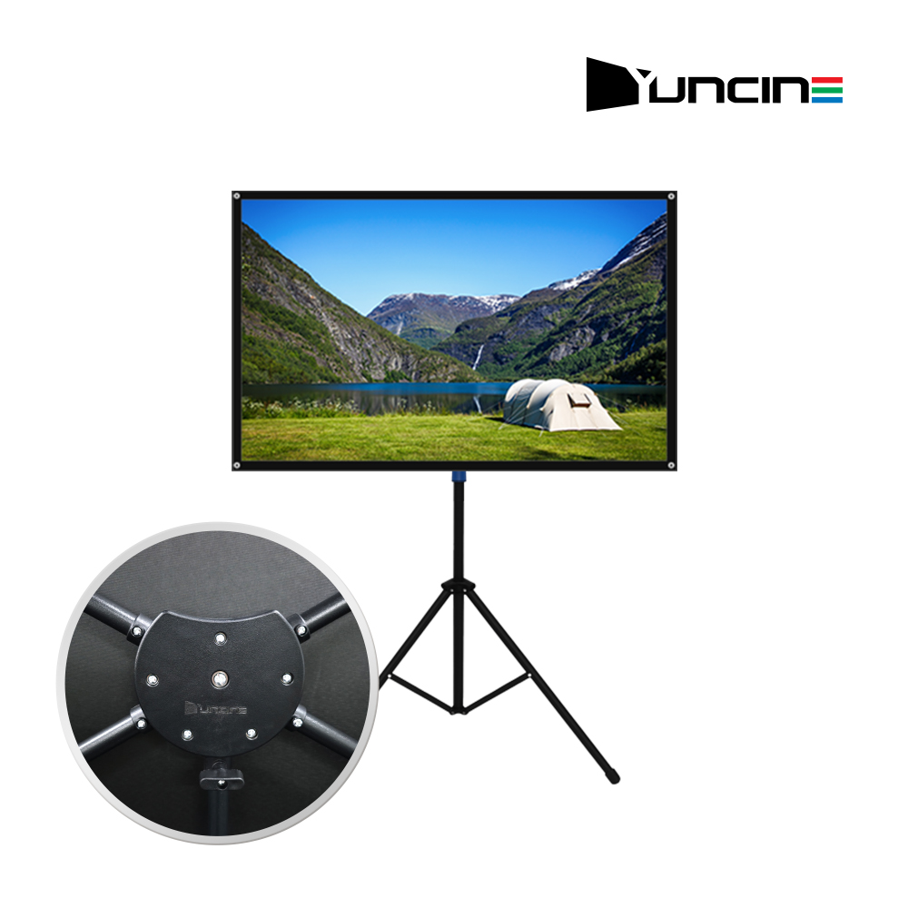 윤씨네 16:9 크로스텐션 빔스크린 캠핑용 이동형 휴대용 거치대 스탠드 101.7cm(40), 1개