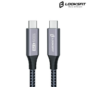 룩스핏 C to C 100W gen2 케이블 애플 아이패드 삼성 갤럭시노트 고속 충전 C타입