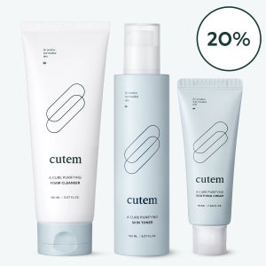 큐템 에이큐어 3 STEP 세트 산뜻한 모공 관리 트리플P루틴