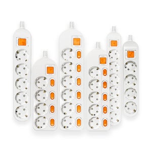 국산 고용량 멀티탭 4000w 멀티 콘센트 안전 접지 개별 2구 2m