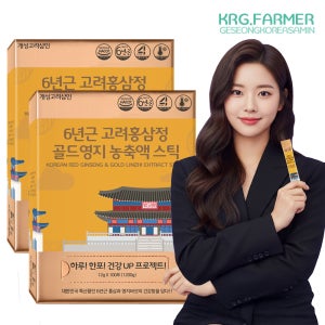 개성고려삼인 6년근 홍삼정 골드영지스틱 홍삼스틱 영지버섯농축액 200포, 1개
