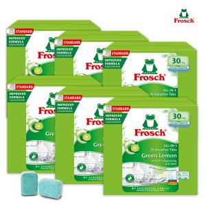 프로쉬 올인원 식기세척기전용세제 (그린레몬-30개입)X6개