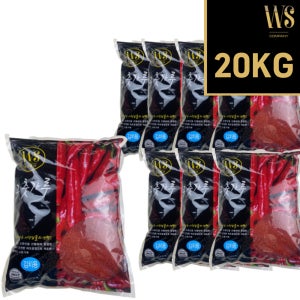 보통매운맛 고춧가루 굵은굵기 김치용 2.5kg X 8봉 [ 굵은입자 중국산 고추가루 ]