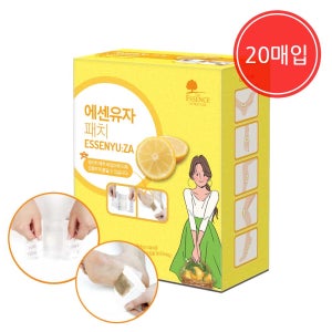 에센스네이쳐 에센유자 밴드형 발패치 20매입 / 발바닥패치 국산