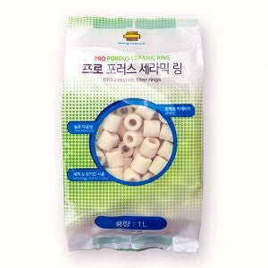 UP 프로 포러스 여과재 1리터 다공성 링타입 세라믹 여과제