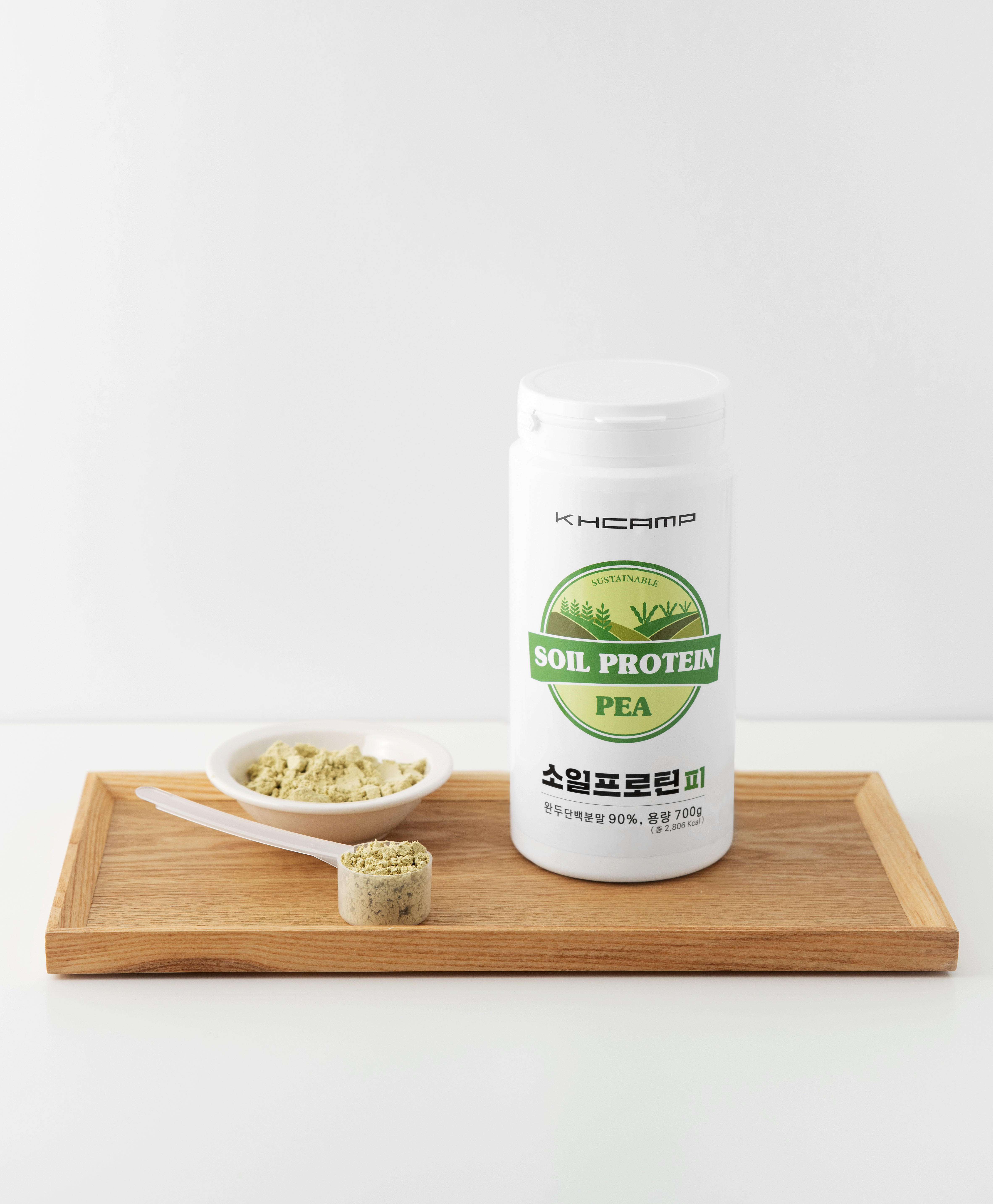 KHCAMP 소일<b>프로틴</b> 피 녹차맛 700g 식물성<b>단백질</b>보충제, <b>완두콩</b>쉐이크
