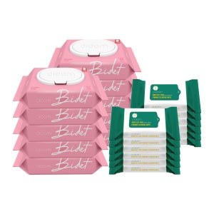 올담 비데물티슈 2종(62매10팩 + 미인 휴대용 20매 12팩)