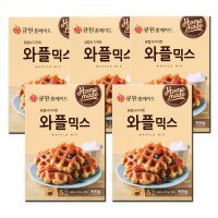 큐원 와플믹스 500g X 5개 / 홈메이드 와플 반죽 재료