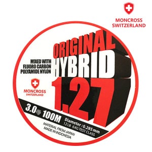 몽크로스 1.27 100m 하이브리드 카본라인 모노라인 붕어 민물 낚시 내림 올림
