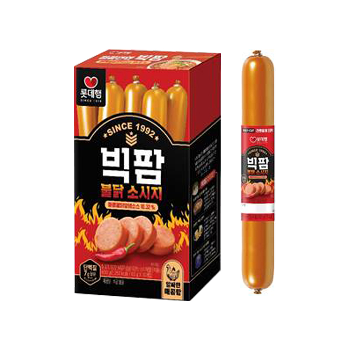 Big Farm Buldak 600g (60g x 10 pieces) Snack Sausage Kisstick