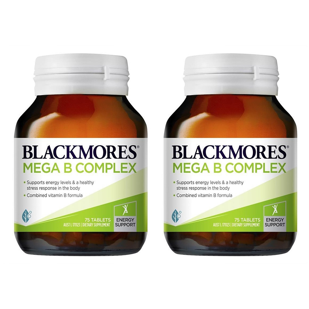 Blackmores Mega B Complex <b>블랙모어스</b> 메가B 콤플렉스 75정 2팩