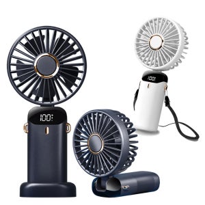 코어팬시 뷰 LED 휴대용 미니선풍기 BLDC 무선 손선풍기 핸디 손풍기 대용량 3000mAh