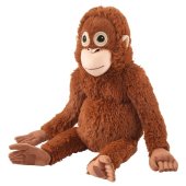 이케아 DJUNGELSKOG 융엘스코그 오랑우탄 원숭이 봉제인형 66cm 이미지