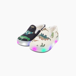 베이비솔 아기신발 유아 신발 키즈 운동화 남아 슬립온 LED 공룡나라