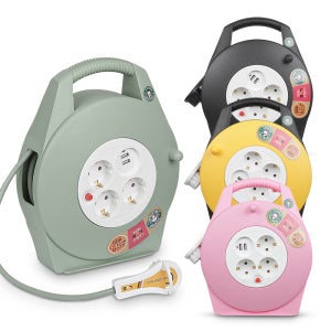 러그 15M 캠핑릴선 3구(USB 포트 2개) 블랙/민트/옐로우/핑크 전원연장 케이블 리드선 러그릴선 코드릴