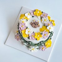 [강아지케이크] 강아지 생일케이크 커스텀 미니사이즈 케이크 (12cm)