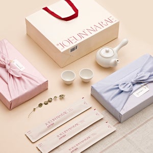 조은나래 도라지정과 명절 상견례 선물 외국인 한과세트 추석선물 답례품 300g 보자기포장 기본디자인