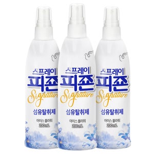 스프레이 피죤 섬유탈취제 강력탈취 시그니처 아이스플라워 200ml X 3개