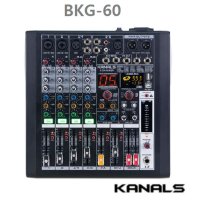 [KANALS]카날스 KANALS BKG-60 블루투스 6채널 파워드믹서 오디오 믹서