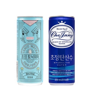 일화 초정탄산수 + 초정토닉워터 250ml X 각30캔 (총60캔)