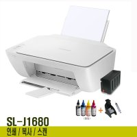 삼성전자 SL-J1680 무한잉크프린터 컬러 잉크젯 인쇄 복사 스캔 잉크포함