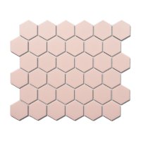 엠브라 세라믹 PORECLAIN MISAIC TILE 51 X 59 헥사곤 모자이크핑크