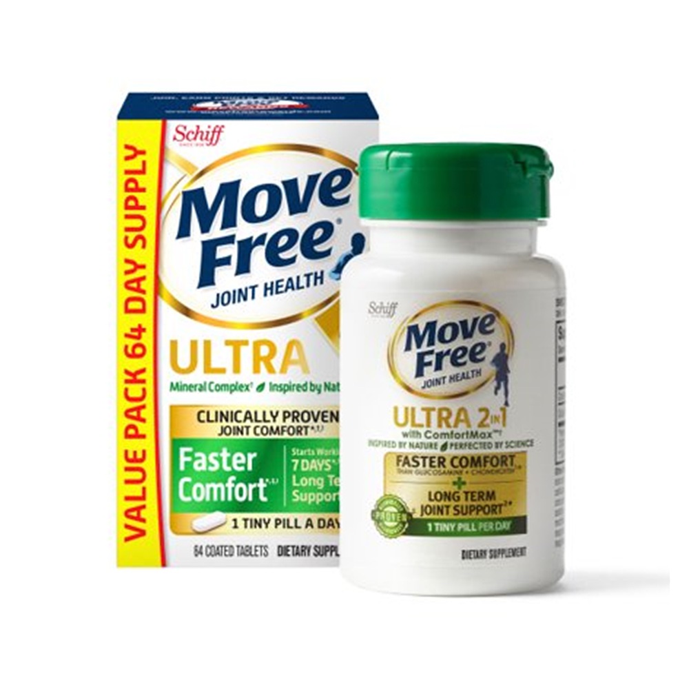 <b>쉬프</b> 무브프리 울트라 패스터컴포트 칼슘 64정, <b>Schiff</b> Move Free ULTRA Fastar Comfort Joint Health