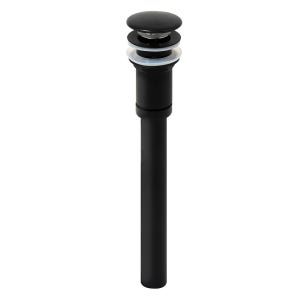 바노스 ITALO 프리미엄 무광 블랙 오버 멍 자동 팝업 황동 도자기 마개 BP-110IB
