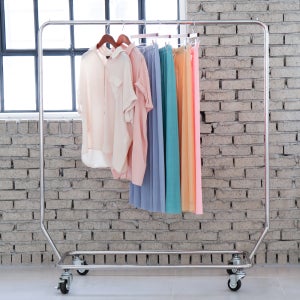 지엔 주문제작 튼튼한 이동식 바퀴 디자인 매장 스텐 일단 옷가게행거