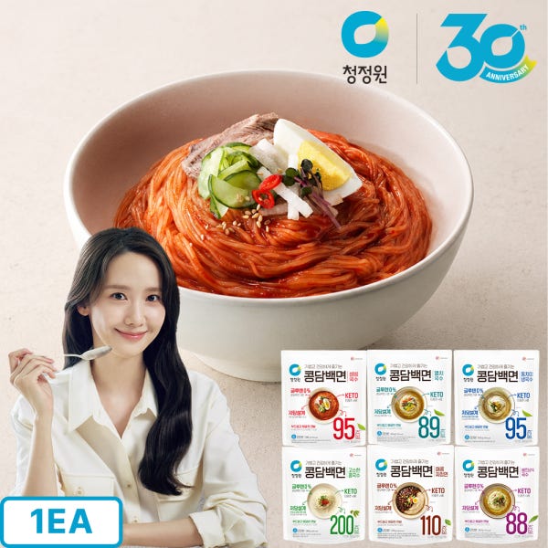 청정원 두부로만든 콩담백면 두부면 비빔국수 380g 외 4종 총1개