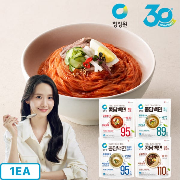 청정원 두부로만든 콩담백면 두부면 비빔국수 380g 외 2종 총1개