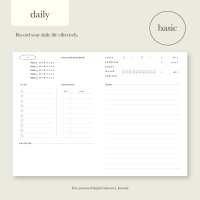 베이직 라인 아이패드 데일리 플래너 daily planner 굿노트 다꾸