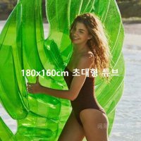 1.8m 초 대형 나뭇잎 몬스테라 풀장 튜브 인싸 워터 매트 플로팅 베드 물놀이 수영장