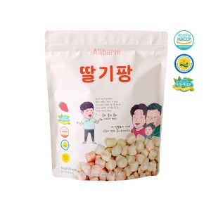 올바름 아기과자 딸기팡 50g