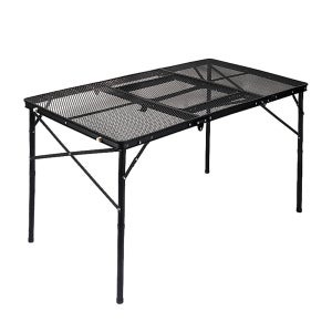 노마드 더블랙 아이언 메쉬 2in1 BBQ 캠핑테이블 N-7901