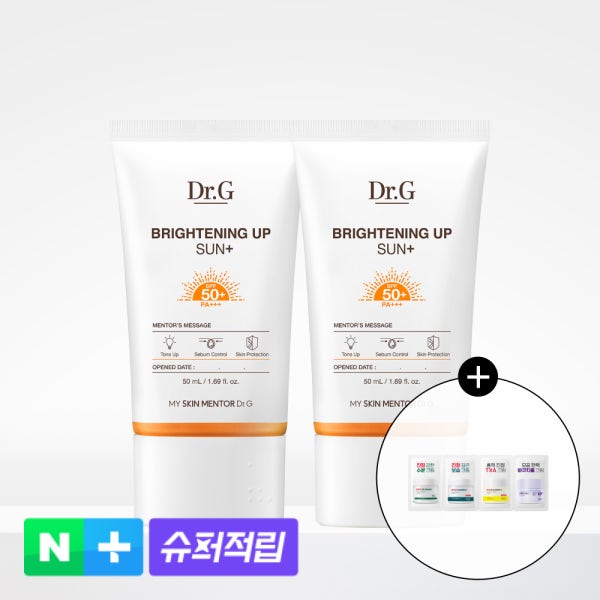 고운세상 닥터지 [슈퍼적립][듀오] 닥터지 브라이트닝 업 선 플러스 50mL X2개 톤업 선크림(SPF50+ PA+++)