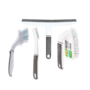 3M 스카치브라이트 욕실청소 (유리닦이+다용도브러쉬+핸디브러쉬+타일틈새브러쉬) 4종 세트