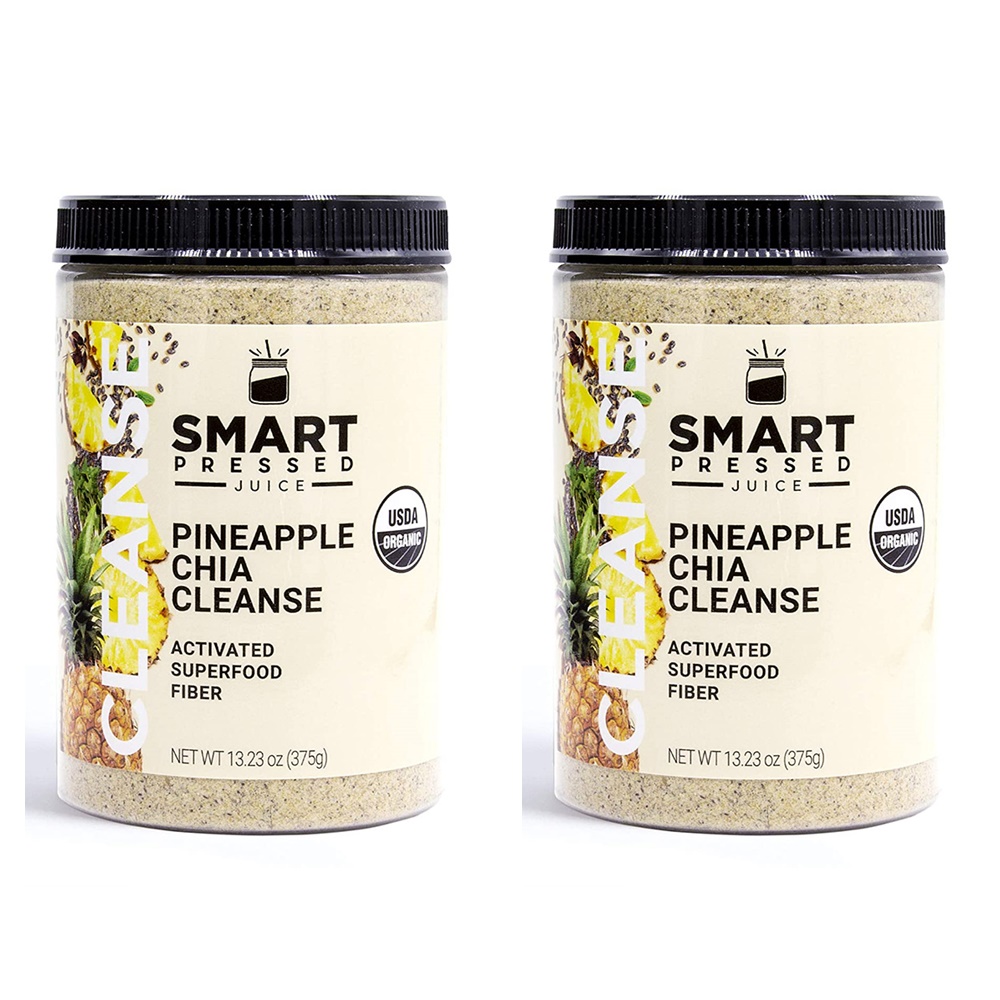 <b>Smart</b> Pressed 파인애플 치아씨드 <b>클렌즈</b>주스 파우더 375g 2개