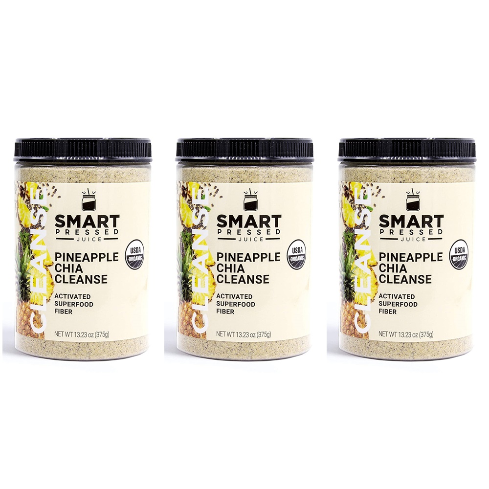 <b>Smart</b> Pressed 파인애플 치아씨드 <b>클렌즈</b>주스 파우더 375g 3개