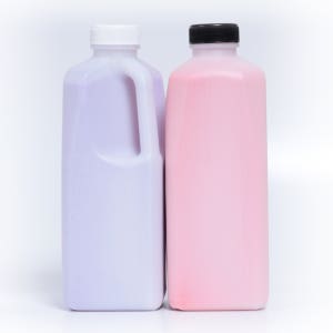 (60개) 월드 사각 딸기 우유통 1L 페트병 주스통 더치 커피 딸기 음료 병