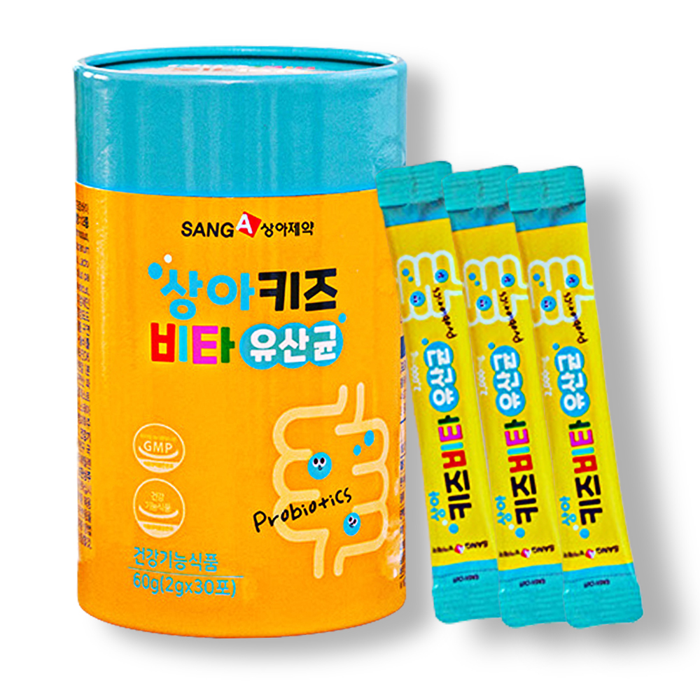 키즈비타 유산균 <b>프로바이오틱스</b> 어린이 생유산균 30일분 락토바실러스 람노서스 아시도필루스